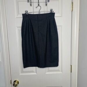 Burberry’s of London Vintage charcoal grey wool pencil skirt 10
